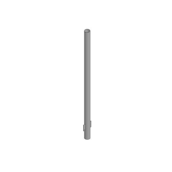 6.62&quot; Sch 80 OD x 144&quot; Tall In Ground Pole with Anti-Rotation Fins
